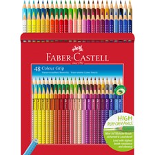 Färgpenna Grip Color 48-pack Faber-Castell Akvarelleffekt