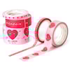 Washitejp Heart 5-pack Tape by Tape Legami