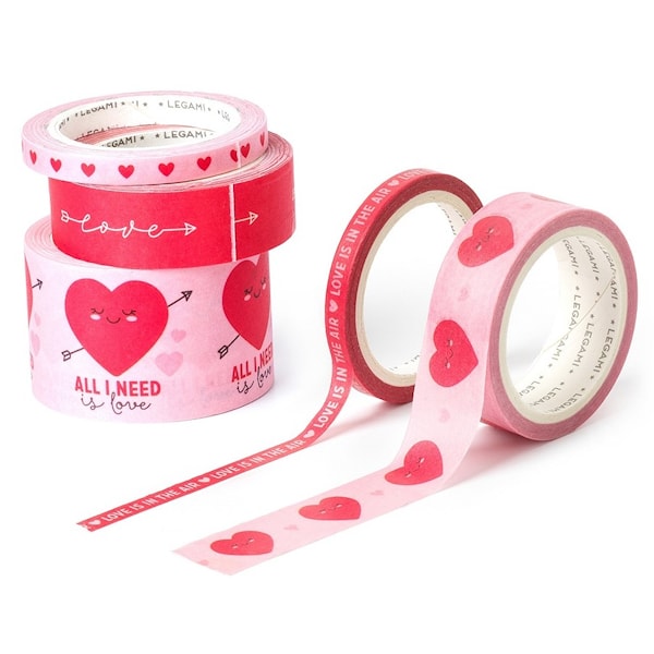 Washiteip Heart 5-pack Tape by Tape Legami