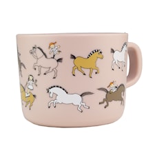 Pippi Cirkus Mugg med Handtag Rosa Rätt Start