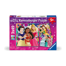 Puslespill Disney Princess 3x49 brikker, Ravensburger