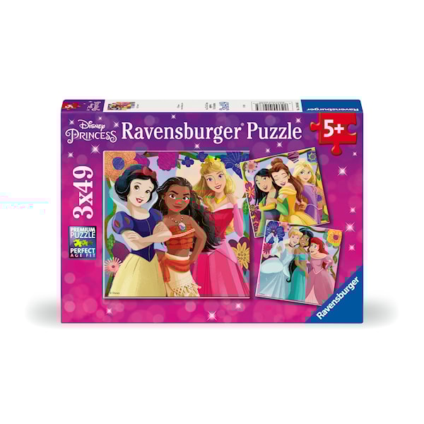 Puslespill 3X49 Disney Princess