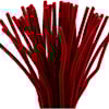 Piperenser, L: 30 cm, tykkelse 6 mm, mørk rød, 50 stk./ 1 pk.