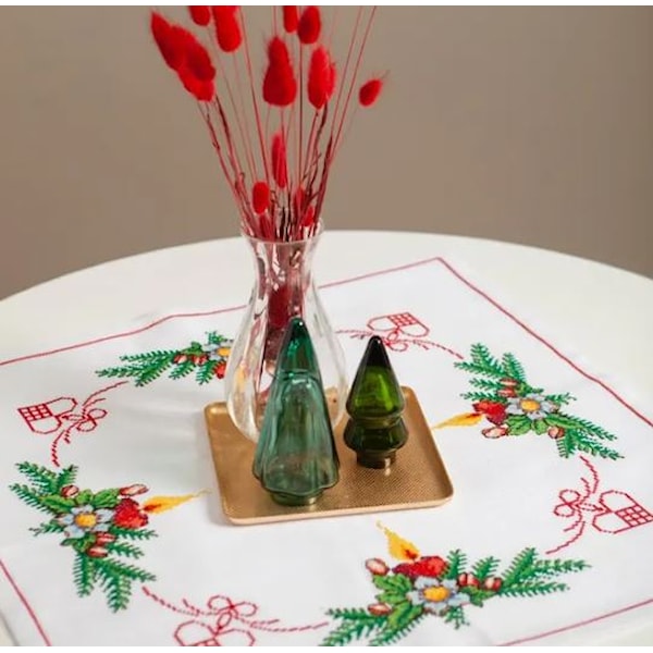 Broderikit duk julemotiv 55 x 55 Svarta Fåret
