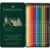 Polychromos Fargeblyanter Metalletui 12 pakning Faber-Castell