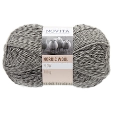 Novita, Nordic Wool Flow, Ullgarn, 100 g, Steinrøys 090