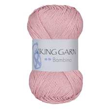 Bambino Garn Bomullsmix 50 g Puderrosa 416 Viking Garn