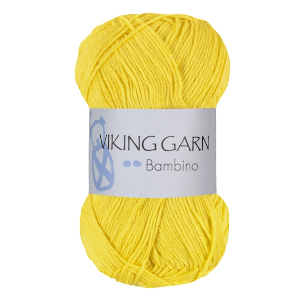 Bambino 50 g Sitron gul 441 Viking Garn