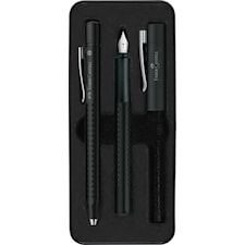 Grip 2011 Presentset med Reservoarpenna och Kulspetspenna samt Refillpatron XB Svart Faber-Castell