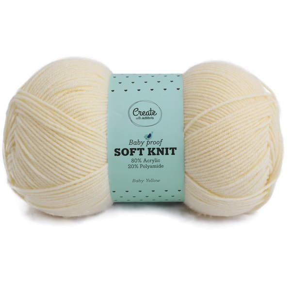 Adlibris Soft Knit 100g Baby Yellow A329