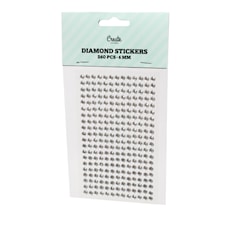 Diamantklistremerker, 260 stykk á 7mm.