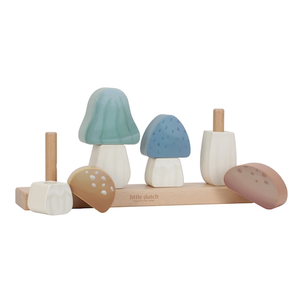 Little Dutch - Stacking Puzzle Mushrooms - Forest Friends (LD7230)