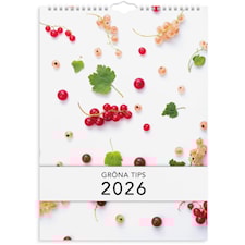 Väggkalender 2026 A4 Gröna Tips Burde