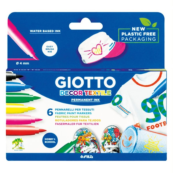 Textile Pens 6 pcs Giotto