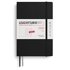 Weekly Planner & Notebook 2026 B6 Soft Black Leuchtturm1917