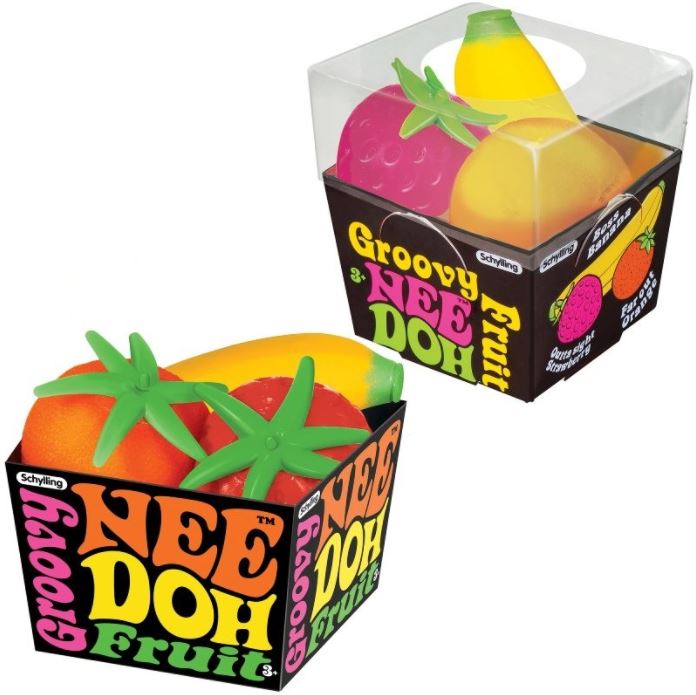 Stressboll Nee Doh Fruit 3-pack Schylling Online | Adlibris