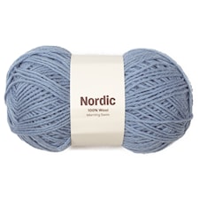 Nordic 100% ull 100 gr Morgondopp gråblå A838  Adlibris