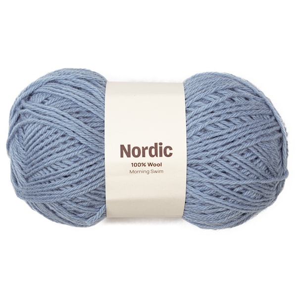 Nordic 100% ull 100 gr Morgondopp gråblå A838 Adlibris