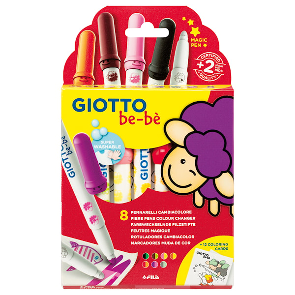 Tuschpennor Felt-Tip Magic 8-pack Giotto be-bè