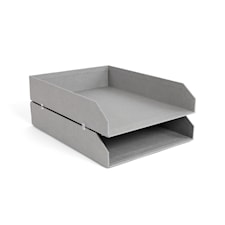 Pinottava Kirjeteline 2 kpl. Harmaa Bigso Box of Sweden