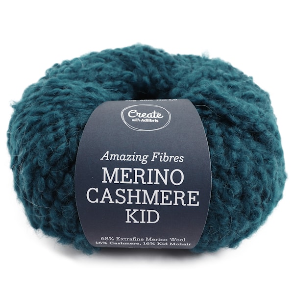 Adlibris Merino Cashmere Kid 50g Dark Petroleum A585