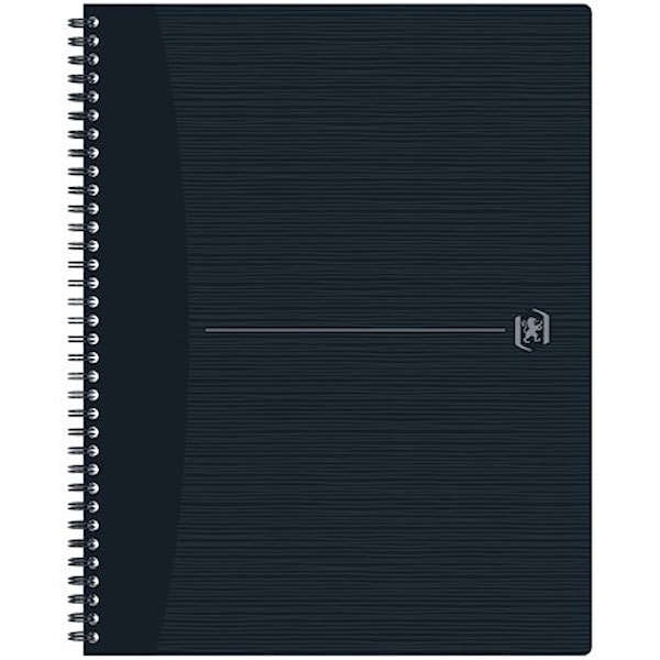 Collegehefte Origins A4 + Rutet Sort Oxford