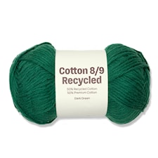 Cotton 8/9 Garn 100g Recycled Golden Beige A529 Adlibris