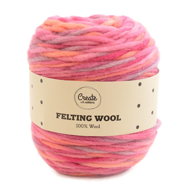 Adlibris Felting Wool 100g Beijing Sunset B065