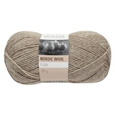 Novita Nordic Wool Flow Garn 100 g beige-natuhvit 068