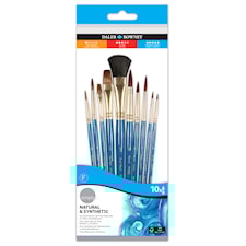 Naturliga & Syntetiska Vattenfärg Pensel Set 10-pack Daler-Rowney Simply