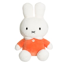 Miffy kanin lång päls, Orange, Teddykompaniet