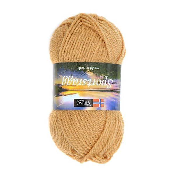 Viking of Norway Sportsragg Garn Ullmix 50g Ockragul 546