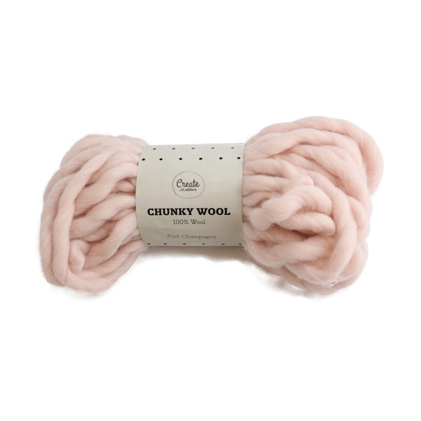 Adlibris Chunky Wool lanka Pink Champagne 200g A131