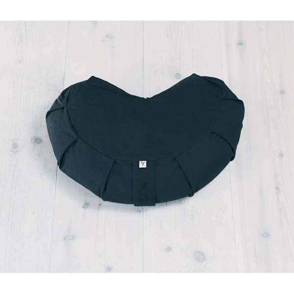 Meditationskudde, Halvmåneformad, Midnight black