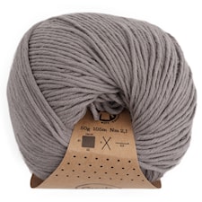 Adlibris Organic Cotton, 50 g, Medium Grey A423