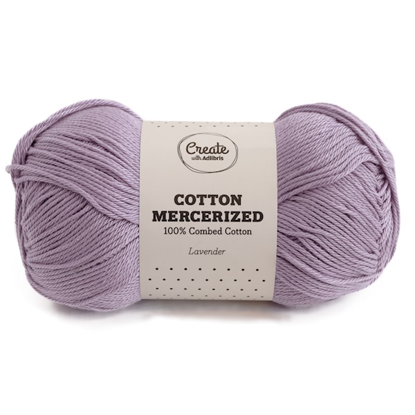 Adlibris Cotton Mercerized 100g Lavender A308