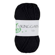 Vår Puuvillalanka 50 g musta Viking Garn