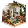 DIY minihuone, Puutarha, Kork. 21 cm, Lev: 19,5 cm, 1 kpl