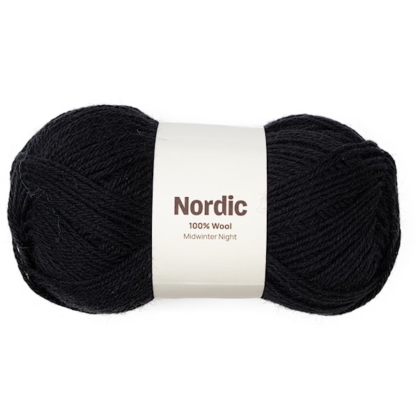 Nordic 100% ull 100 gr Midtvinterkveld svart A823 Adlibris