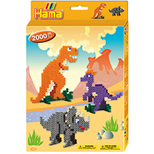 Midi Pärlbox Dinosaurier 2000 pärlor Hama