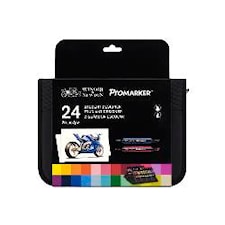 Promarker Set med 24 st Markers i en Praktisk Väska