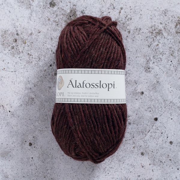 Álafosslopi Garn Ull 100 g Mörkröd Istex (1237)