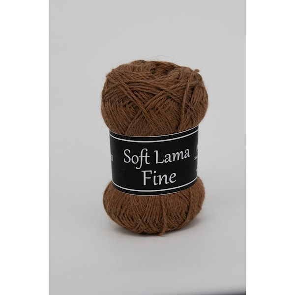 Soft Lama Fine Garn Babylama 50 g Svarta Fåret
