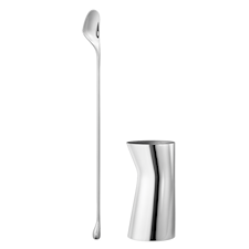 Georg Jensen Sky Gåvoset Rörpinne och Mätglas Rostfritt Stål