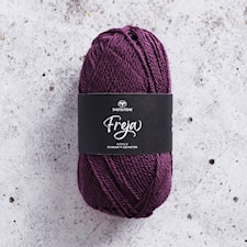 Freja Garn Akryl 50 g plommon 263 Svarta Fåret