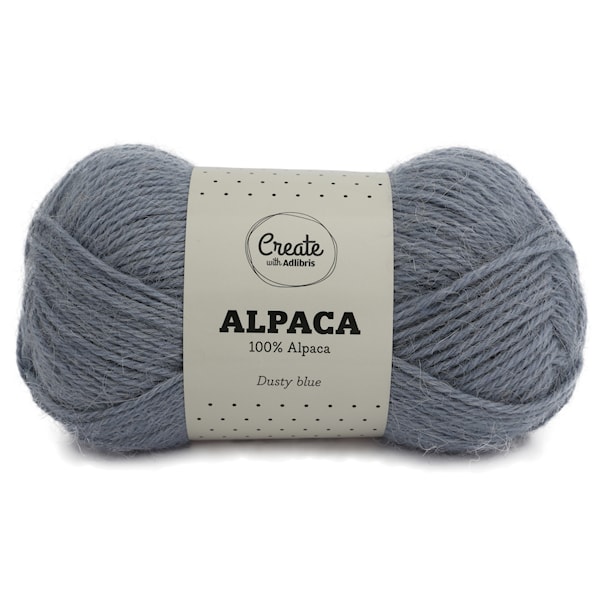 Adlibris Alpackagarn 50g Dusty Blue A006