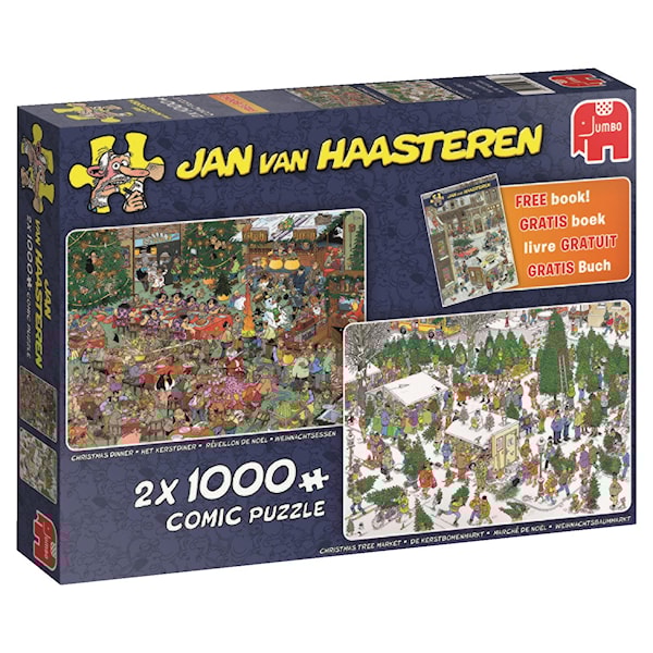Jan van Haasteren, Christmas gifts, Pussel 2x1000 bitar