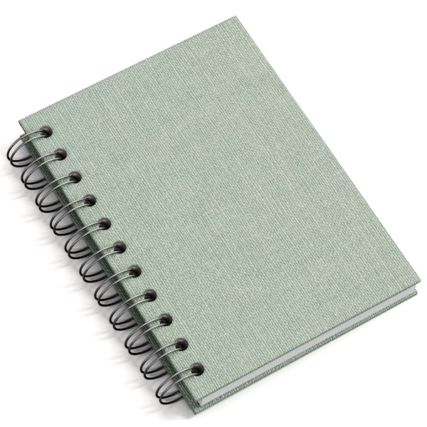 Notatbok A6 Linjert Soft Teal 90 Sider Bigso Box of Sweden