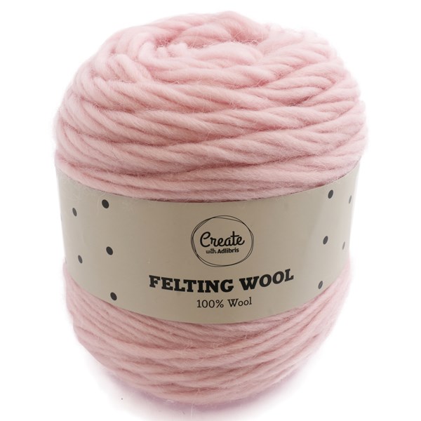 Felting Wool 100 g Adlibris (light pink, white+ 17 muuta väriä)| Adlibris  verkkokauppa – Laaja valikoima ja edulliset hinnat
