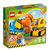 Lastebil og gravemaskin med belter, Lego Duplo (10812)